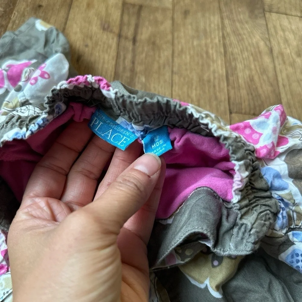 The Childrens Place Floral Skort Girls Size 12 Months Tie‎ Waist Boho Chic